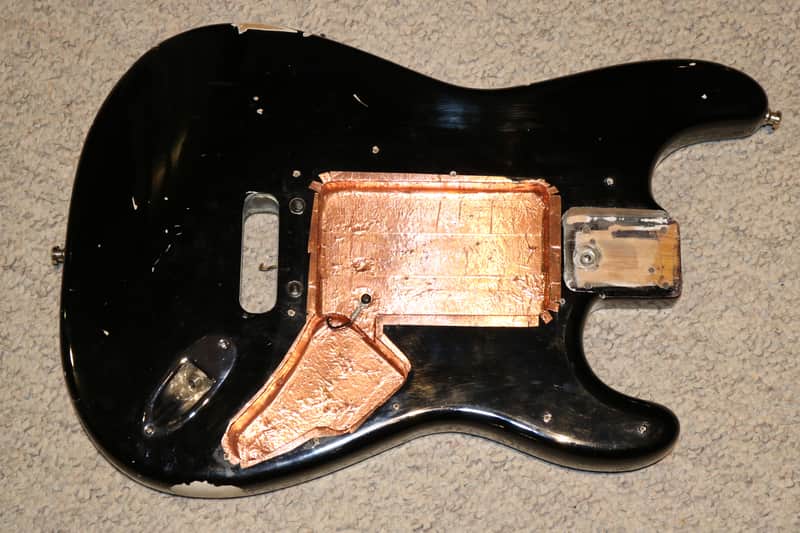 Vintage Late 1980s Early 1990s Fender Strat Plus Body - Relic Black - NO TARIFFS image 1