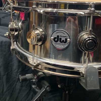 Tris Imboden's, Chicago, 5.5x14" Collector's Series Stainless Steel Snare Drum 2000s image 5