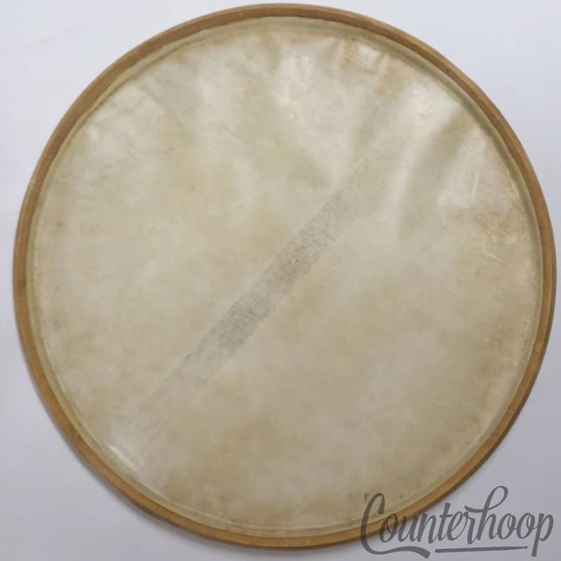 *Ludwig & Ludwig 14" Calf Skin Snare Drum Resonant Head Vintage 40s Transparent* image 1
