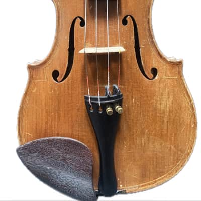 Old French violin Maggini model Late 19th century  - Golden oil varnish image 1
