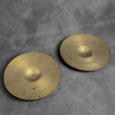 1980s Sabian B20 14" Hi-Hat Pair image 7