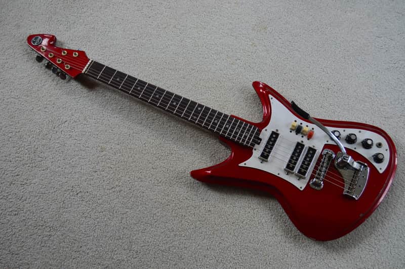 Teisco ET 312 Sharkfin c. 1965 - Red image 1