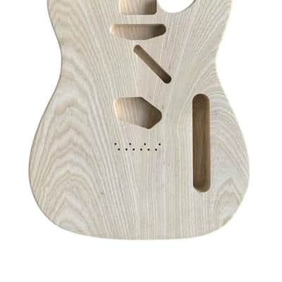 Ash Wood Guitar Unfinished Telecaster Tele Style Body image 1