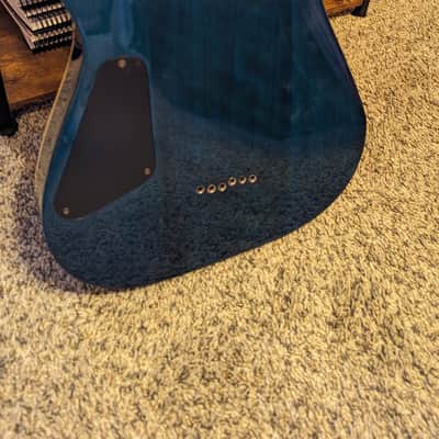 Schecter Omen Extreme-6 2010 - Present - Ocean Blue Burst image 4