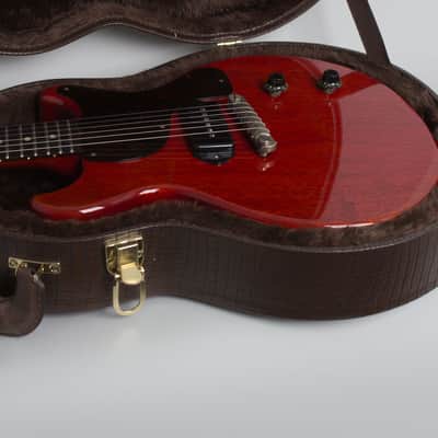 Gibson Les Paul Junior Solid Body Electric Guitar (1960), ser. #0-7205, brown tolex hard shell case. image 14