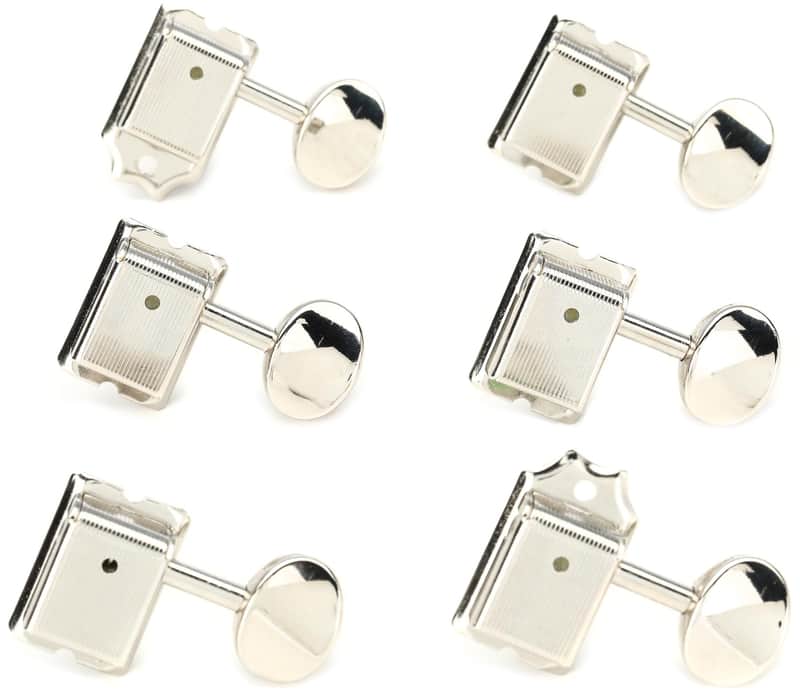 Fender Vintage-Style Locking Guitar Tuning Machine Set - Chrome (5-pack) Bundle image 1