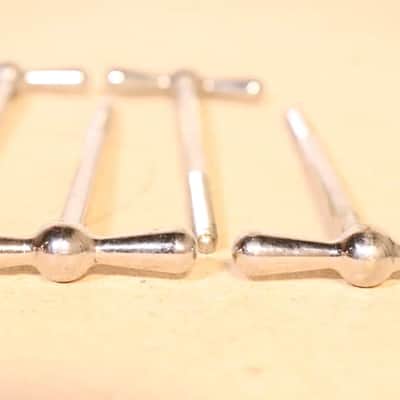 Ludwig 6-1/8" Chrome T Rods 8pk Vintage 1950's -60's image 14