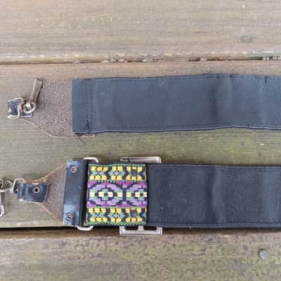 Vintage 1960's Bobby Lee Banjo Strap! Cool Purple/Green Pattern, Metal Buckle! Original Case Candy! Bild 4