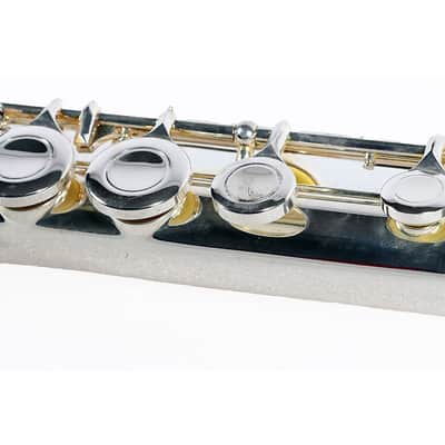 Prelude by Conn-Selmer PFL111E Flute Outfit with Split E, Closed Hole Regular Offset G C-Foot image 3