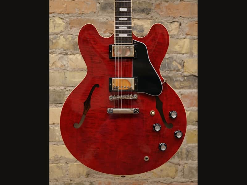 Gibson ES-335 Block 2020 - Present - Figured Sixties Cherry 8lbs 1.3oz image 1