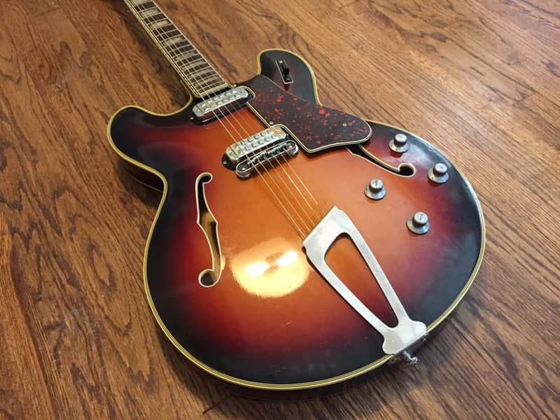 Vintage 60's Welson D2 Wurlitzer Semi-Hollow Body 335 style image 1
