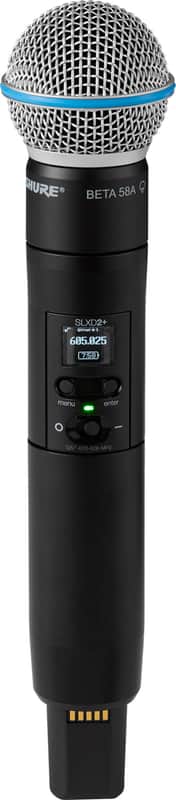 Shure SLXD2+/B58 Handheld Wireless Microphone Transmitter with Beta 58 Capsule image 1