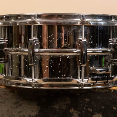 1980s Ludwig 6.5x14 LM402 Supraphonic Snare Drum image 8