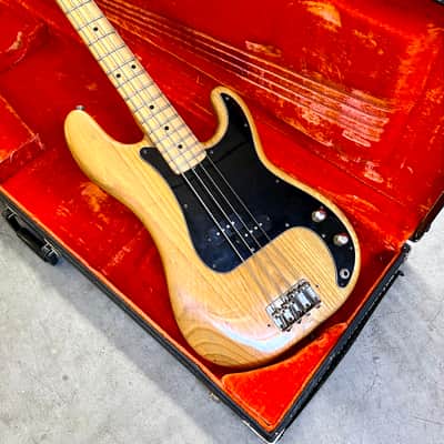 Fender Precision Bass guitar 1978 Natural original vintage USA p image 2