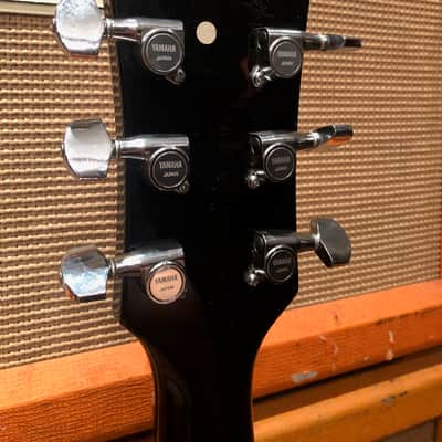 Vintage 1980s Yamaha SG200 SG Black Rosewood Set Neck Electric Guitar image 11