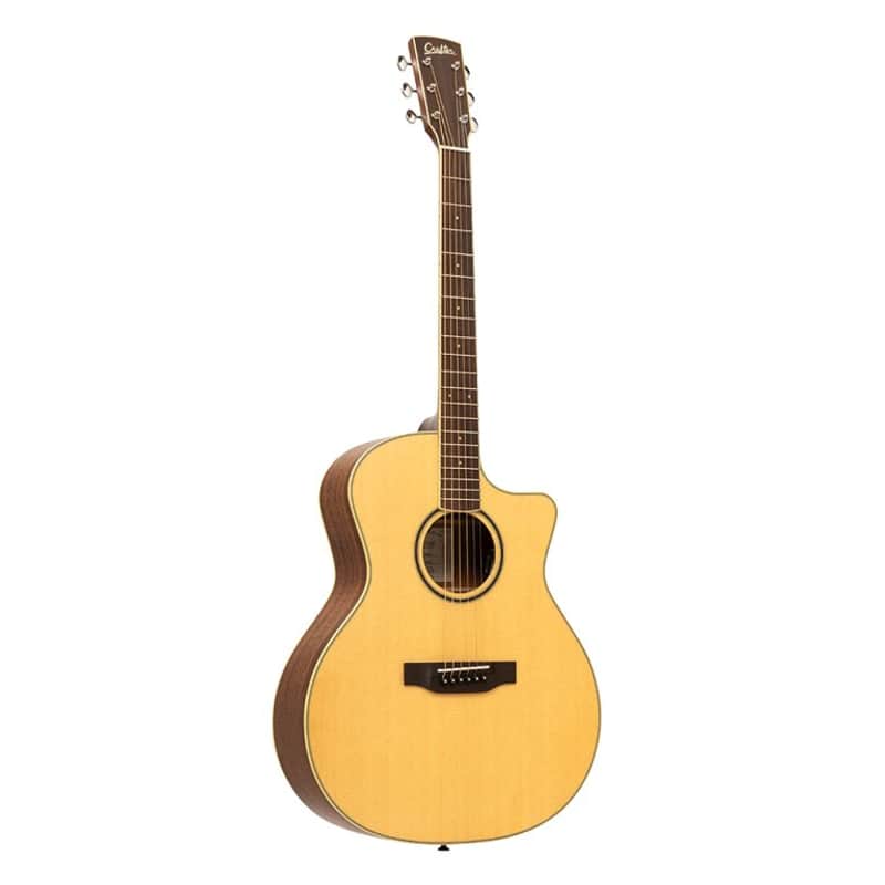 Crafter ES-MAHO GCE NAT ES Series Auditorium Cutaway Solid Sitka Spruce Top Mahogany Neck 6-String Acoustic-Electric Guitar w/Gig Bag image 1