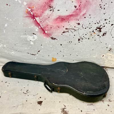 1960's Gibson Byrdland or ES-350T Thinline Guitar Case-Black Pebble-1960-1968 Vintage 17.5" Lower Bout image 2