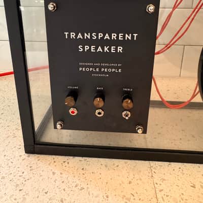 Original Transparent Sound Speaker (Large, Black) – Early Generation, Excellent Condition image 2