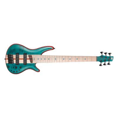 Ibanez SR1426B Premium 6-String Electric Bass Caribbean Green Low Gloss + Gig Bag SR 1426B CGL BRAND NEW image 1