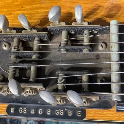 Gibson Brad Whitford’s Aerosmith, Grand Console Double Neck Steel, Authenticated! (#159) 1958 Korina image 12