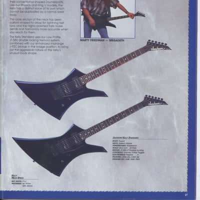 1985 USA Jackson Kelly #2 Preowned by Marty Friedman - Megadeth's Rust In Peace - Dragons Kiss - Cacophony era. His legendary main guitar! image 8