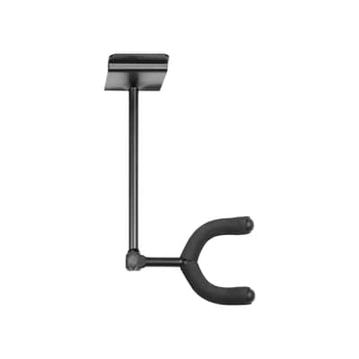 Wall Mounted 5-Space Slatwall Guitar Hanger - Black image 6