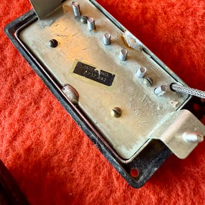 Gibson Patent sticker humbucker pickups c 1967 - Chrome original vintage USA PAF image 4