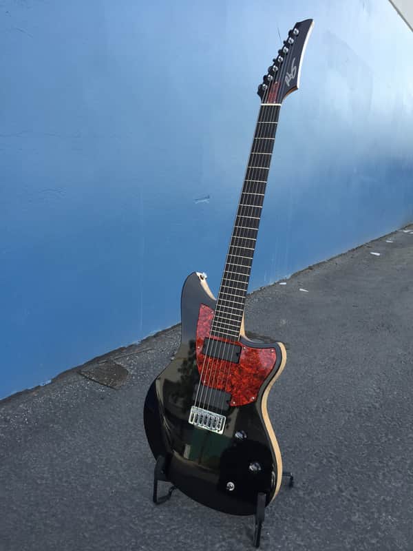 Rhoney Paramour (7-string Prototype) 2013 Black Top, Natural Back image 1