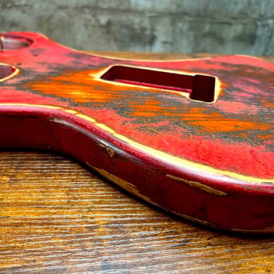 Warmtone CG HSH Strat Style Guitar Body Relic "Knight” Nitro 4.0lbs image 10