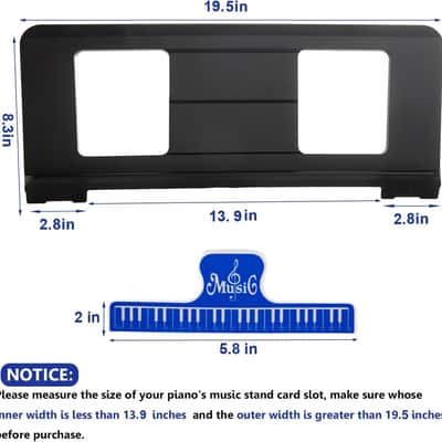 Music Stand for Sheet Music, Compatible with Yamaha Music Sheet Stand Fit for Multiple Keyboard Models, Stable And Durable, Keyboard Sheet Music Stand image 2