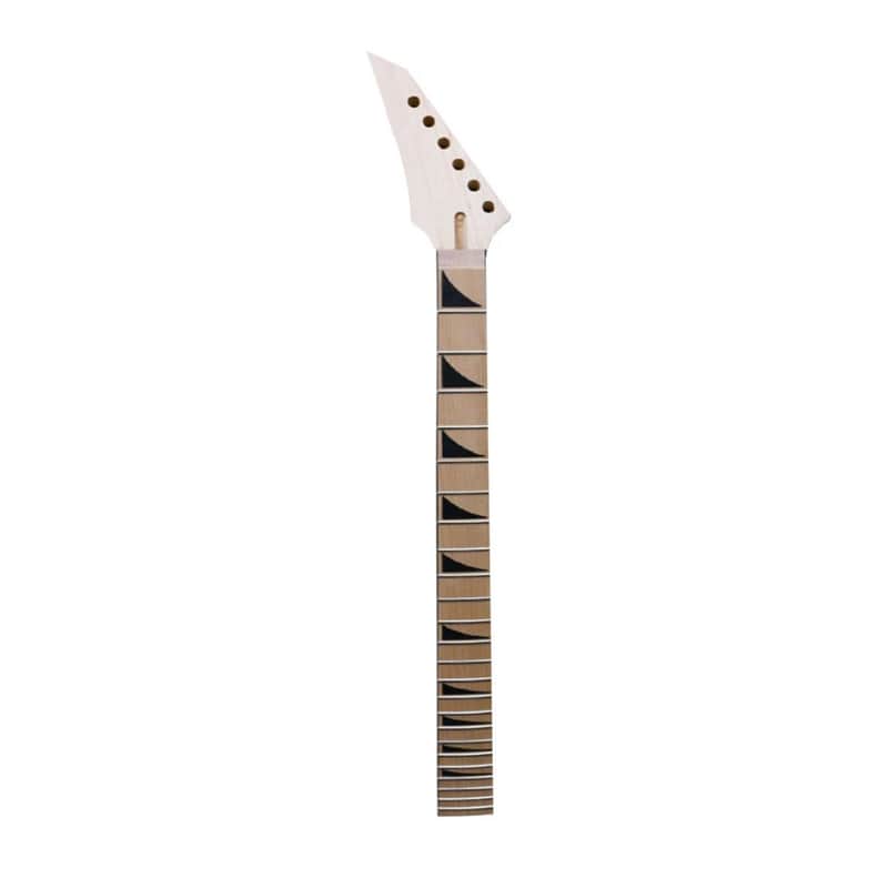 Reverse Headstock 24 Fret Guitar Neck – 25.5" Scale Maple on Maple, Bolt-On, Locking Nut Ready image 1