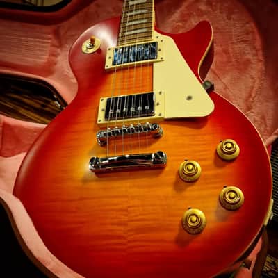 2021 Epiphone Limited Edition 1959 Reissue Les Paul Standard in Cherry Sunburst image 3