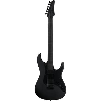 Ibanez AZ41B1 AZ Iron Label Guitar w/ Dimarzio Pickuops - Black Flat image 2