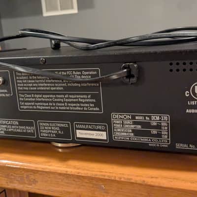 Denon DCM-370 5-Disc Carousel CD Changer — Audiophile HDCD Player with Original Matching Box & Manual image 7