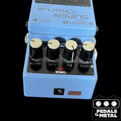 Boss CH-1 Super Chorus (Dark Gray Label) 2001 - Present - Blue - X16637 image 3