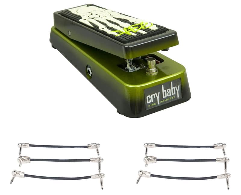 Dunlop KH95 Kirk Hammett Crybaby Wah Pedal + 2x Gator Patch Cable 3 Pack image 1