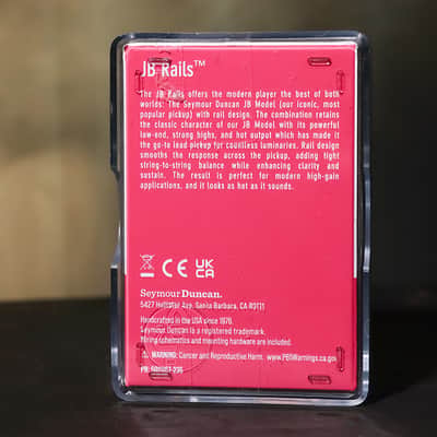 Seymour Duncan SH-4 JB Rail - Black Humbucker Pickup image 2