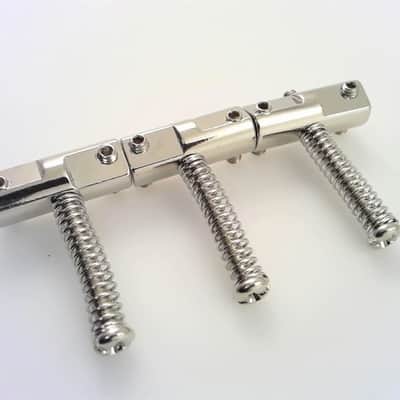 True Custom Shop® Compensated Bridge Saddles for Fender Tele USA '52 & '62 Reissue Nickel image 1