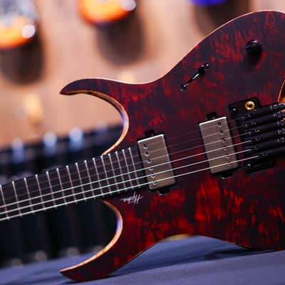 Mayones Hydra Elite PRO 6 Trans Dirty Red Satine image 4