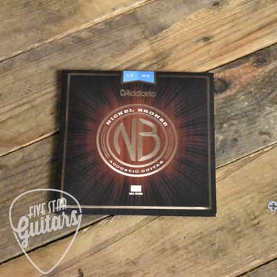 D'Addario NB1253 Nickel Bronze Acoustic Guitar Strings Regular Light 12-53 image 2
