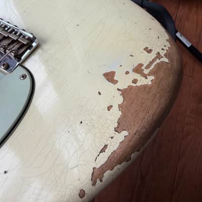 2026 Fender Custom Shop '62 Stratocaster HSS Heavy Relic - Vintage White image 12