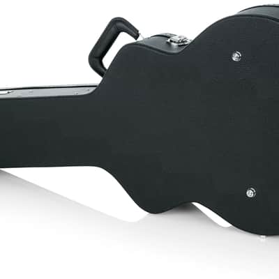 Gator Cases Deluxe Wood Case for Jumbo Acoustic Guitars (GW-JUMBO),Black image 7