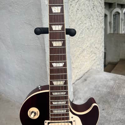 Gibson Les Paul Traditional Pro V Satin Mahogany Top 2020 - Satin Wine Red image 15
