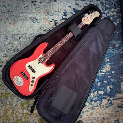 Lakland Classic Series 44-60, USA-Made Passive J Bass Guitar, Fiesta Red, Rosewood, with Gig Bag image 7