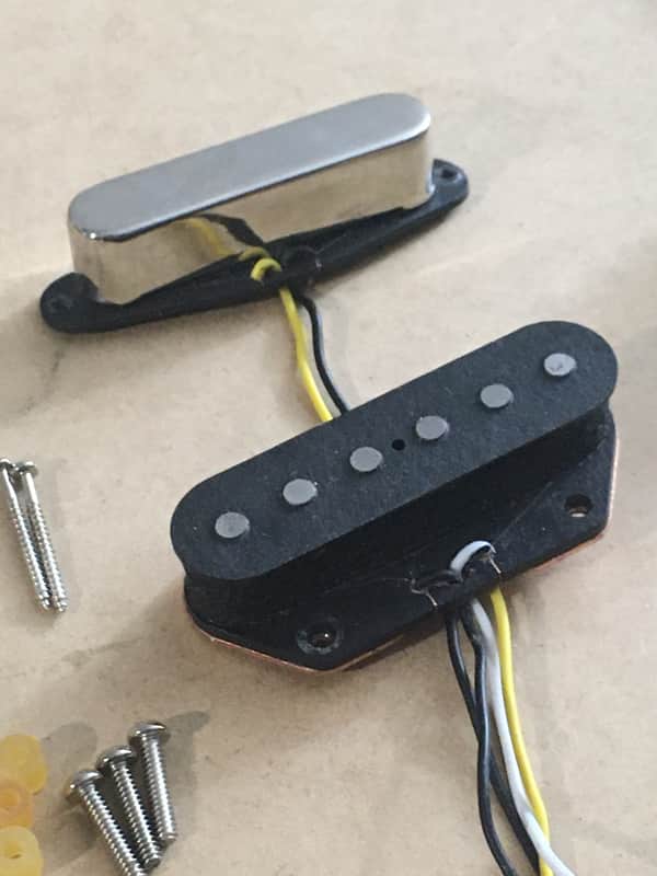 Fender Classic Vibe Squier Electric Guitar Pickups Custom Tele Neck Bridge Pups image 1