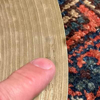 15" Zildjian A 1940s-50s Trans Stamp/Small Stamp Hi-Hat Cymbal Pair 874g/910g *Video Demo* image 14
