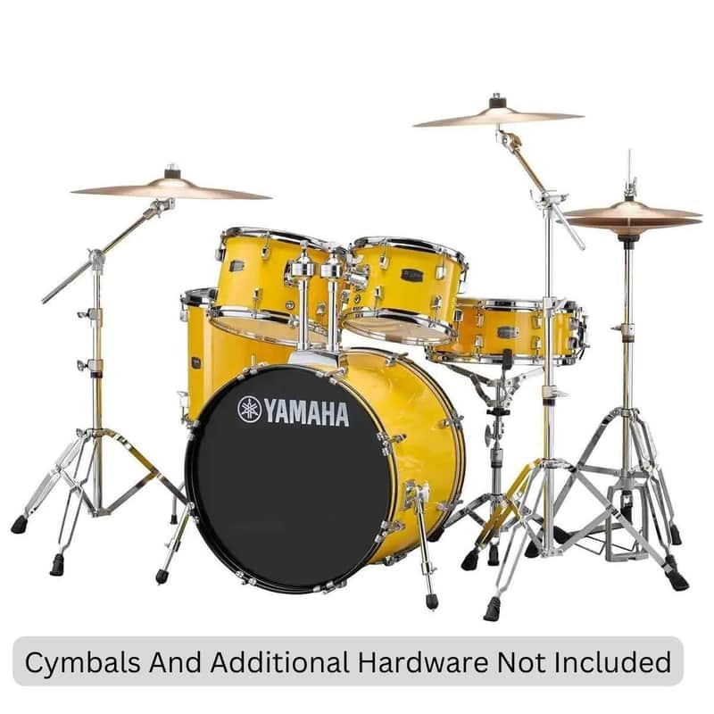 Yamaha Rydeen 5-Piece Shell Pack - 20 inch Bass Drum Mellow Yellow image 1