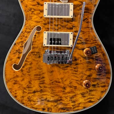 DYNAMIC METROPOLITAIN ST - Super Thin ES Semi-Hollowbody AAA Amber Quilt image 4
