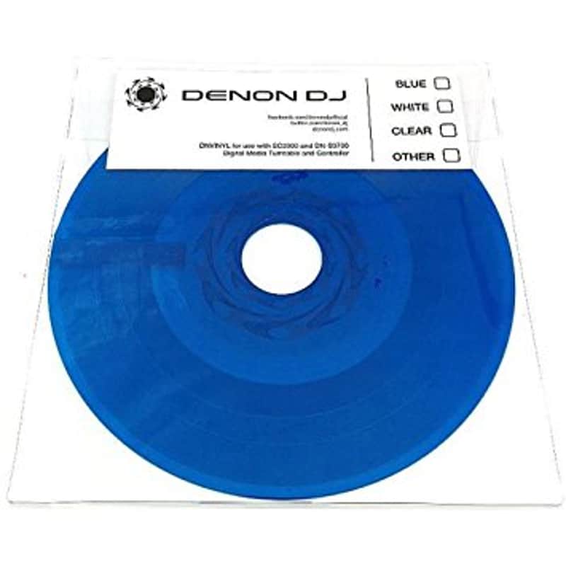 Denon DJ DNVINYL - Replacement Vinyl for SC3900 and DN-S3700 Turntables BLUE image 1