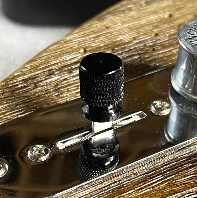 Kinnatone Black Downturned knurled 3 or 5 way Blade style Switch Tip Knob For Strat or Tele Charvel,Jackson,PRS, Ibanez and more image 1